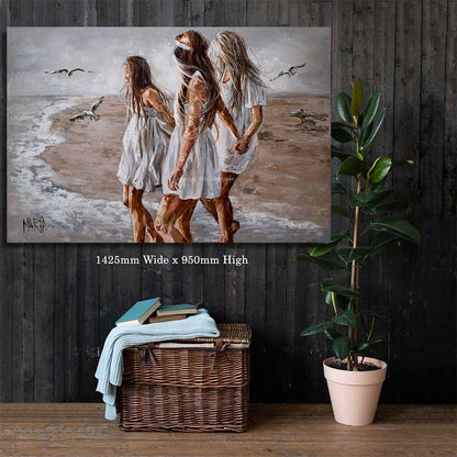 Contented Sisterhood | Canvas Prints