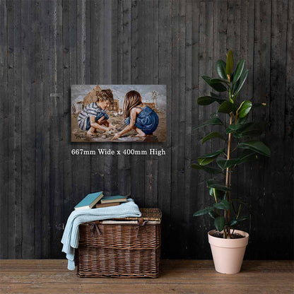 Modderkoekies in blou | Canvas prints
