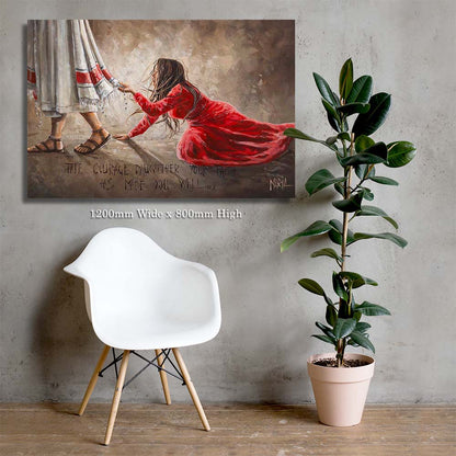 Touching the hem of Jesus | Canvas Prints