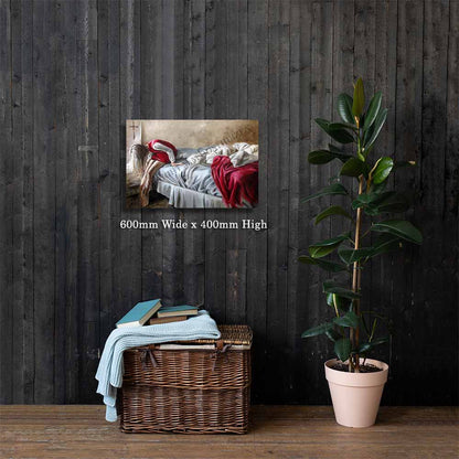 Meisie by die bed - Canvas Prints
