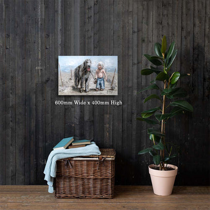 Uit op 'n leeujag | Canvas Prints