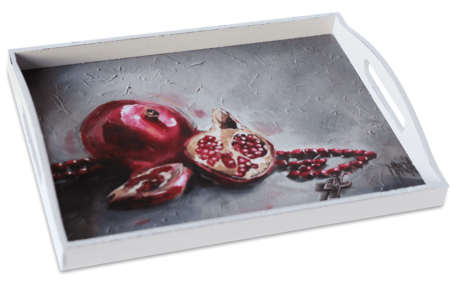Pomegranate and Beads | Tray
