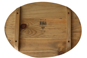 Summer Rain | Oval wooden board